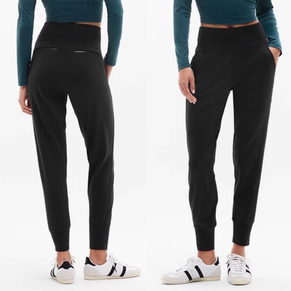 Athleta Venice High Rise Jogger Womens Size Large‎ in Black